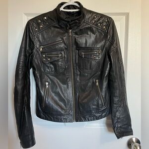 Studded Genuine Leather Motorcycle jacket